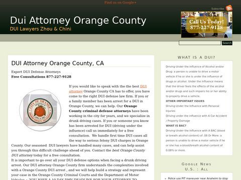 DUI Attorney Orange County Ca.