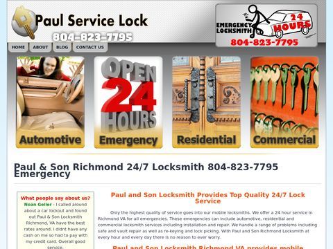 Paul & Son-Locksmith Richmond, VA