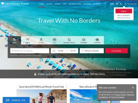 Last Minute Travel Online Booking