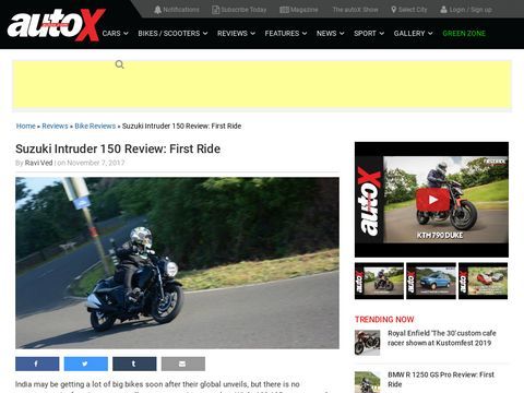 Suzuki Intruder 150 Review - autoX