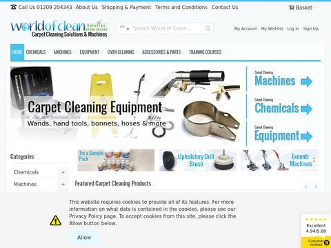 Cleaning Chemicals Machines and Equipment