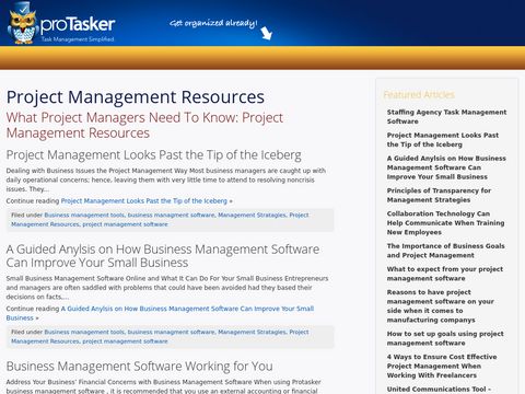 ProTasker Project Management Software