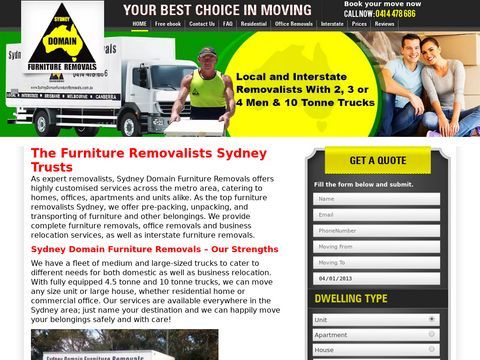 Sydney Domain Furniture Removals