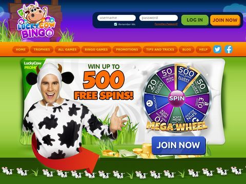 Lucky Cow Bingo | New Bingo Site with FAB Free Spins