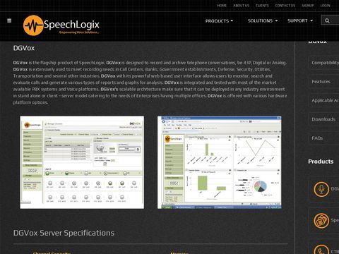 speechlogix.com - DGVox  and other call center solutions