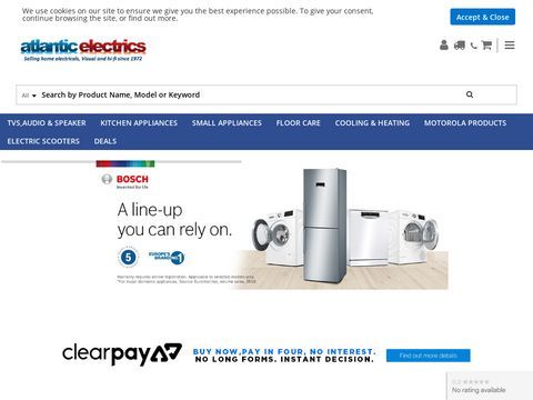 Home electronics & appliances online shop in UK at atlantice