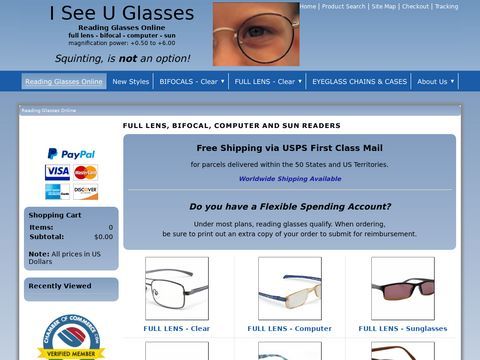 I See U Glasses.com