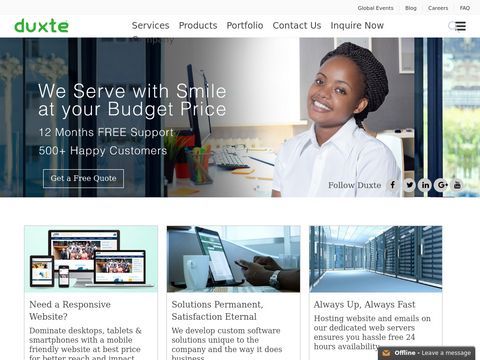 Web Design Tanzania, Software Development Company, IT Services in Tanzania â€“ Duxte