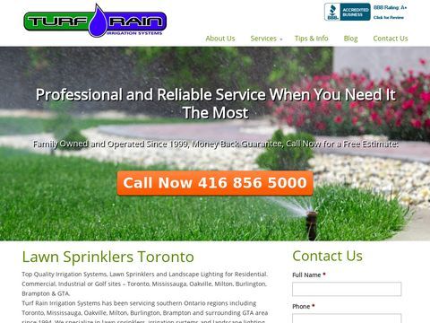 Lawn Sprinklers & Irrigation Systems - Mississauga | Oakvill