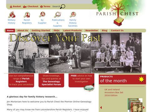 Parish Chest Family History & Genealogy Shop