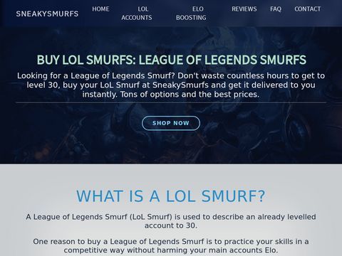SneakySmurfs | League of Legends unranked accounts -