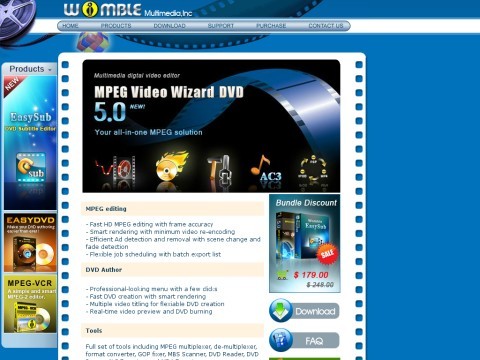 MPEG editor and DVD editor- Womble Multimedia, Inc.