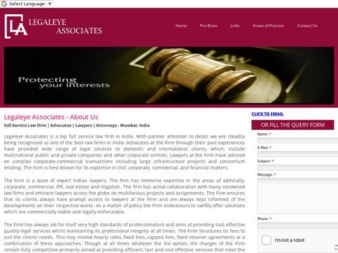 Legaleye Associates full service law firm in India