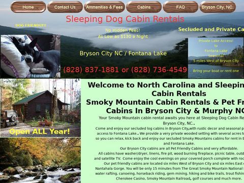 Sleeping Dog Cabin Rentals