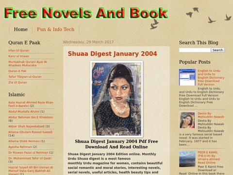 Free Urdu Novels And Books in PDF Free.