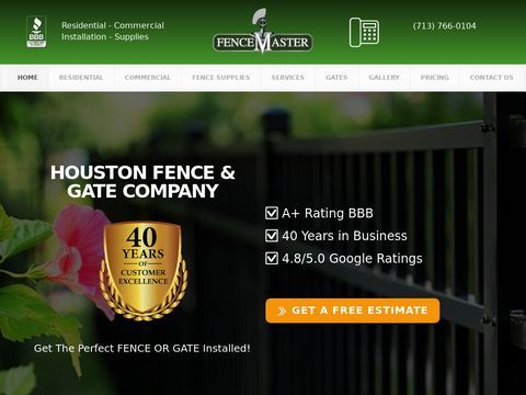 Houston Fence & Gate Company | Wrought Iron, Chain Link, Aluminum, Vinyl, Wood | Houston, Tx
