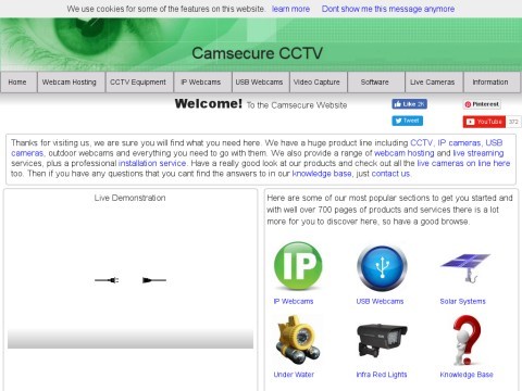 Camsecure webcams IP Cameras software and Internet CCTV