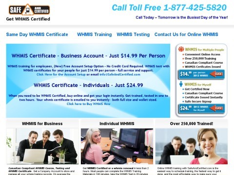 Online WHMIS Certified Training