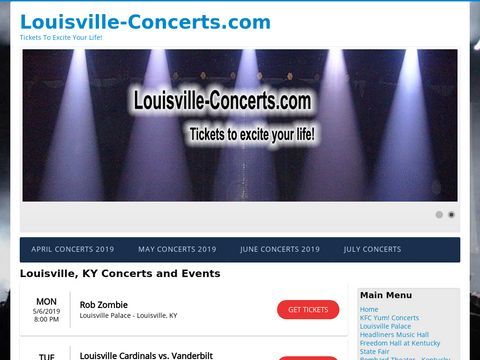 Louisville Concerts | Concert Tickets, Shows Theater Sports Events