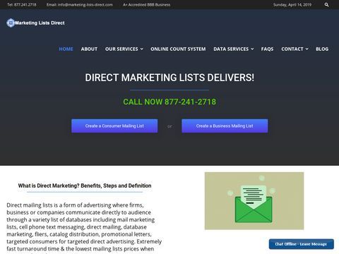 Marketing Lists Direct Mailing List