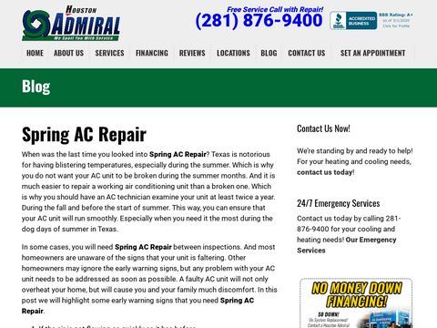 Houston Admiral Air Conditioning and Heating