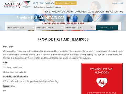 Apply First aid course Australia