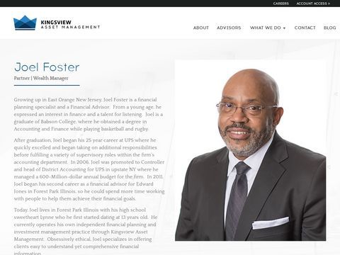 Joel W Foster - Kingsview Asset Management