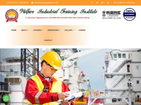 WELFARE INDUSTRIAL TRAINING INSTITUTE NEBOSH COURSES