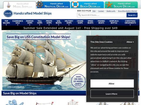 Model Ships, Model Boats - Tall Ship Models - Sailboat Models
