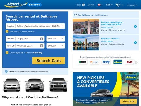 Baltimore airport car rental
