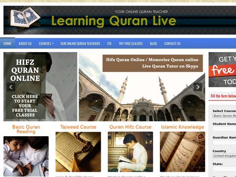Learning Quran Online, Online Quran Tutor , Tajweed  Hifz