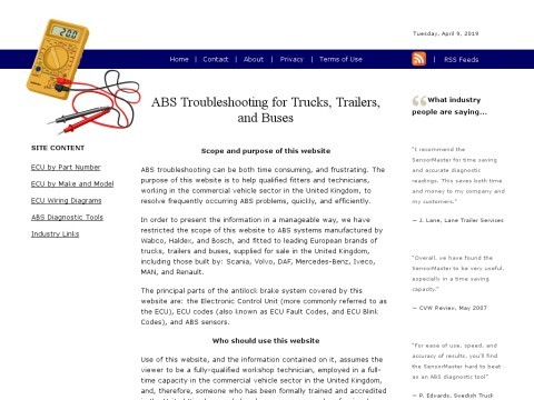 ABS Troubleshooting for Trucks, Trailers and Buses