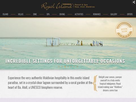 Royal Island Resort & Spa Maldives Honeymoon Diving & Spa Holidays