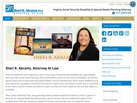 SHERI ABRAMS-SOCIAL SECURITY DISABILITY AND WILLS