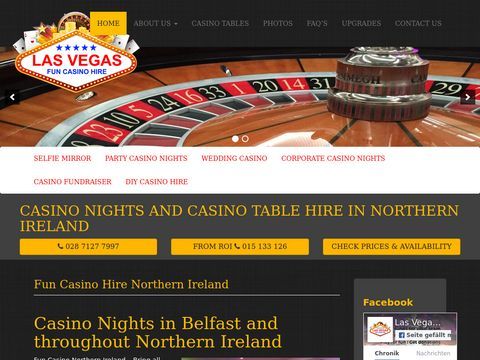 Las Vegas fun casino hire - Northern Ireland