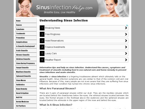 Help For Sinus Infection