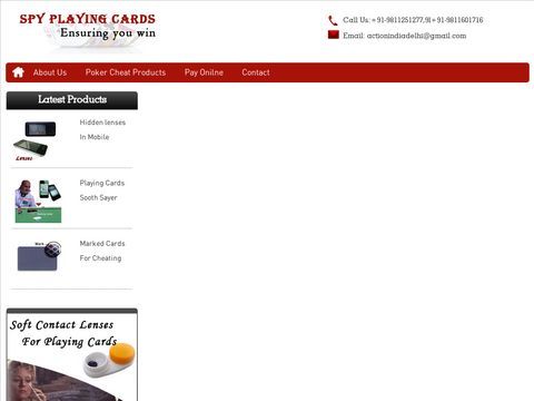 Shop Online Spy Cheating Playing Cards in Delhi