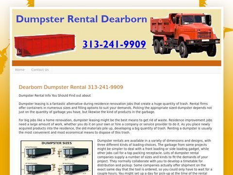 Dumpster Rental Dearborn