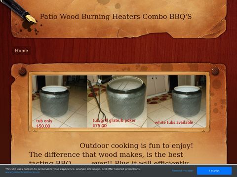 patio Wood Burning Heaters Combo BBQS
