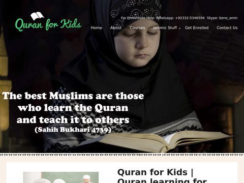 Quran For Kids. Learn & read Quran online with Tajweed