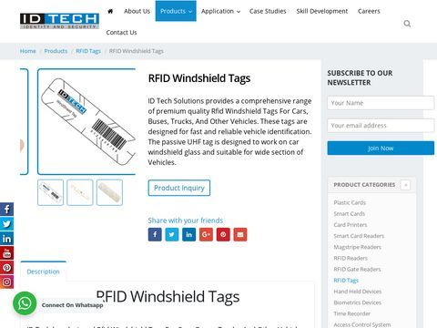 Rfid Windshield Tags For Cars, Buses, Truck, Vehicles | Manu