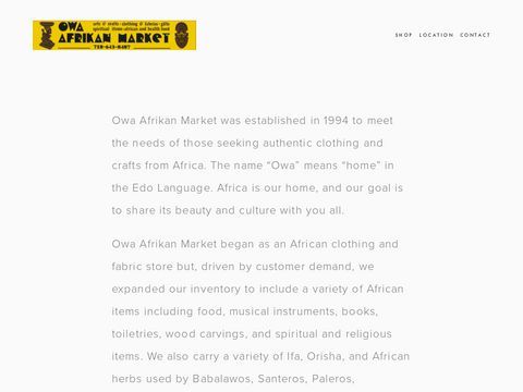 Owa Afrikan Market