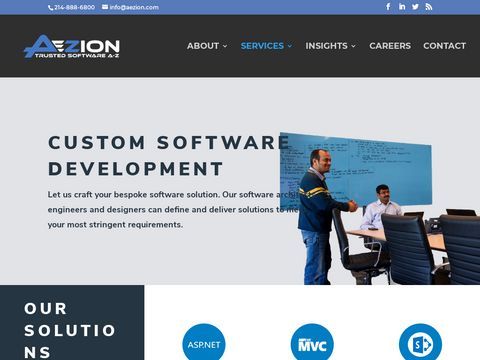 Aezion | Custom Software Development  Dallas,Texas  