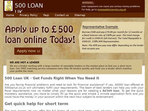 500 Loan UK