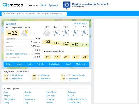 GISMETEO: Weather forecast for today, tomorrow, 3 days