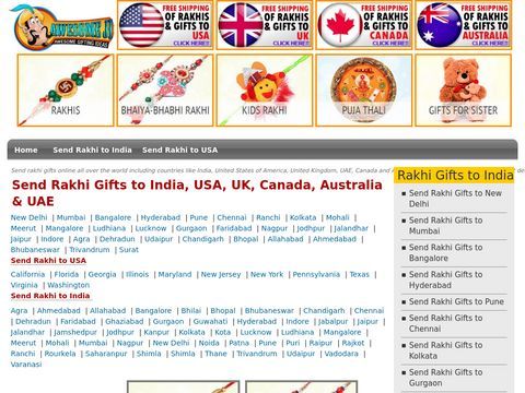 Send Rakhi Gifts to India