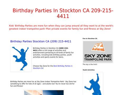 Youth Activities in Stockton CA