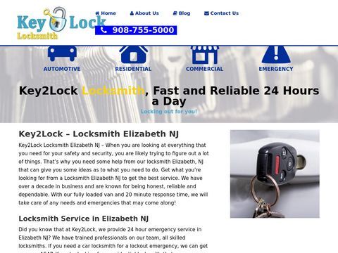 Key2Lock Locksmith - Elizabeth NJ