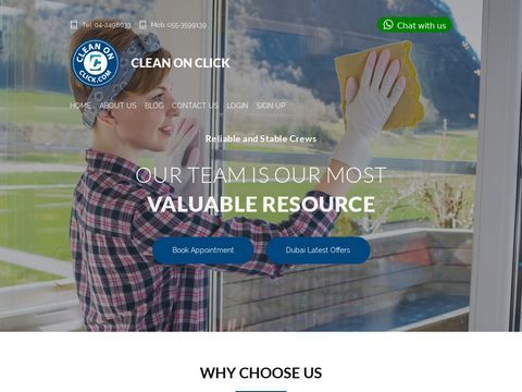 Clean On Click Booking System