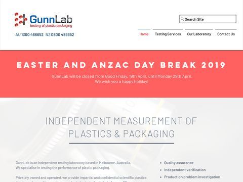 GunnLab | Testing, Plastic, packaging, products | New Zealand, AU